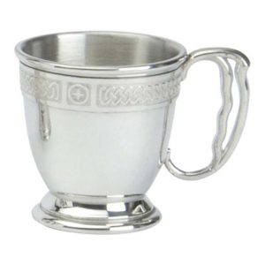 Pewter Celtic Christening Cup