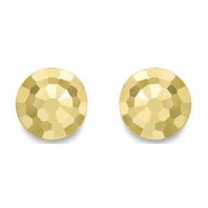 9ct Small Round Hammered Earring
