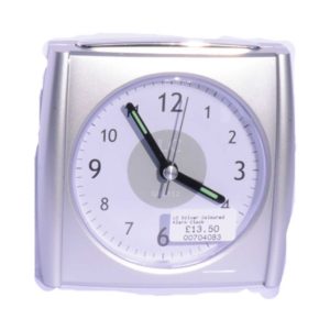 London Clock Silver Coloured Alarm