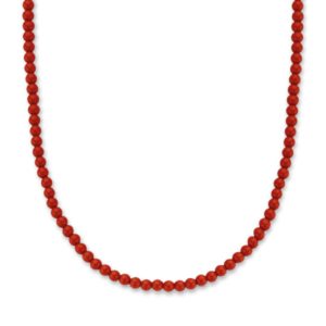 Ti Sento Coral Red Beaded