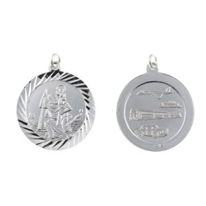 Silver 25mm St Christopher